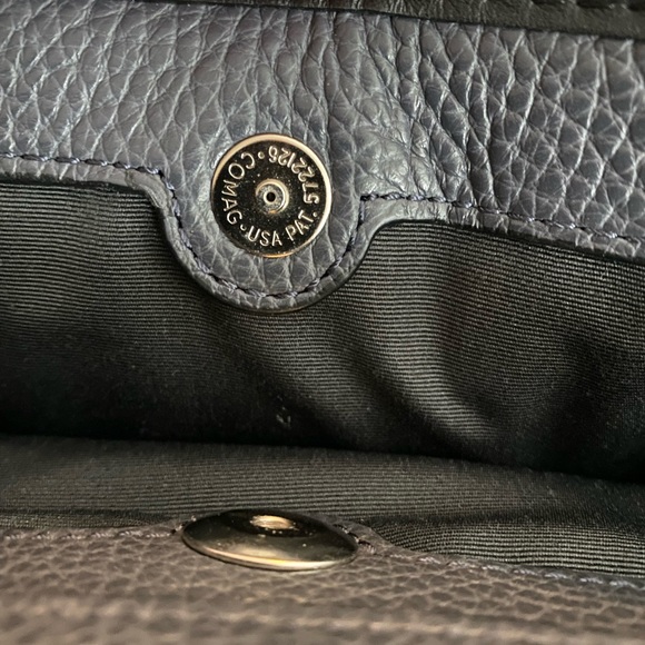 Coach Mens Bond Black leather laptop briefcase messenger bag satchel - Picture 11 of 16